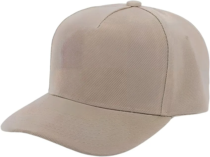 5-Panel Baseball Cap for Workouts, Hiking, Outdoor Sports, Customizable DIY Design, All-Season Comfort Fit, Adjustable