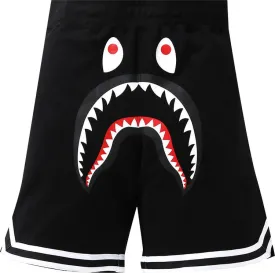 BAPE Shark Basketball Sweat Shorts Black, black