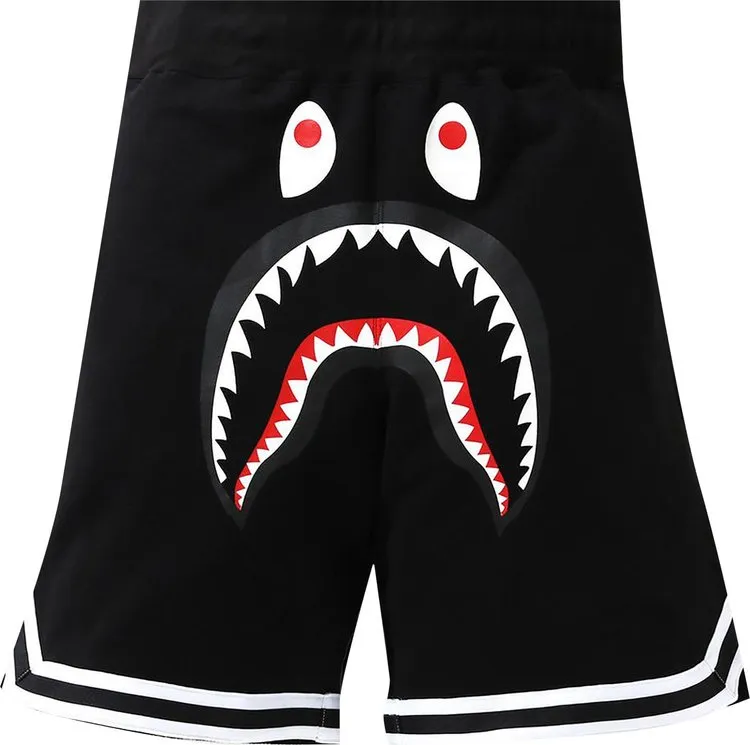 BAPE Shark Basketball Sweat Shorts Black, black