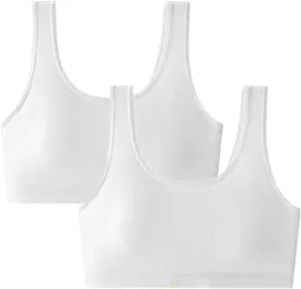 Big Girls' Sports Bra with Breathable Pads Teens Cotton Training Bras