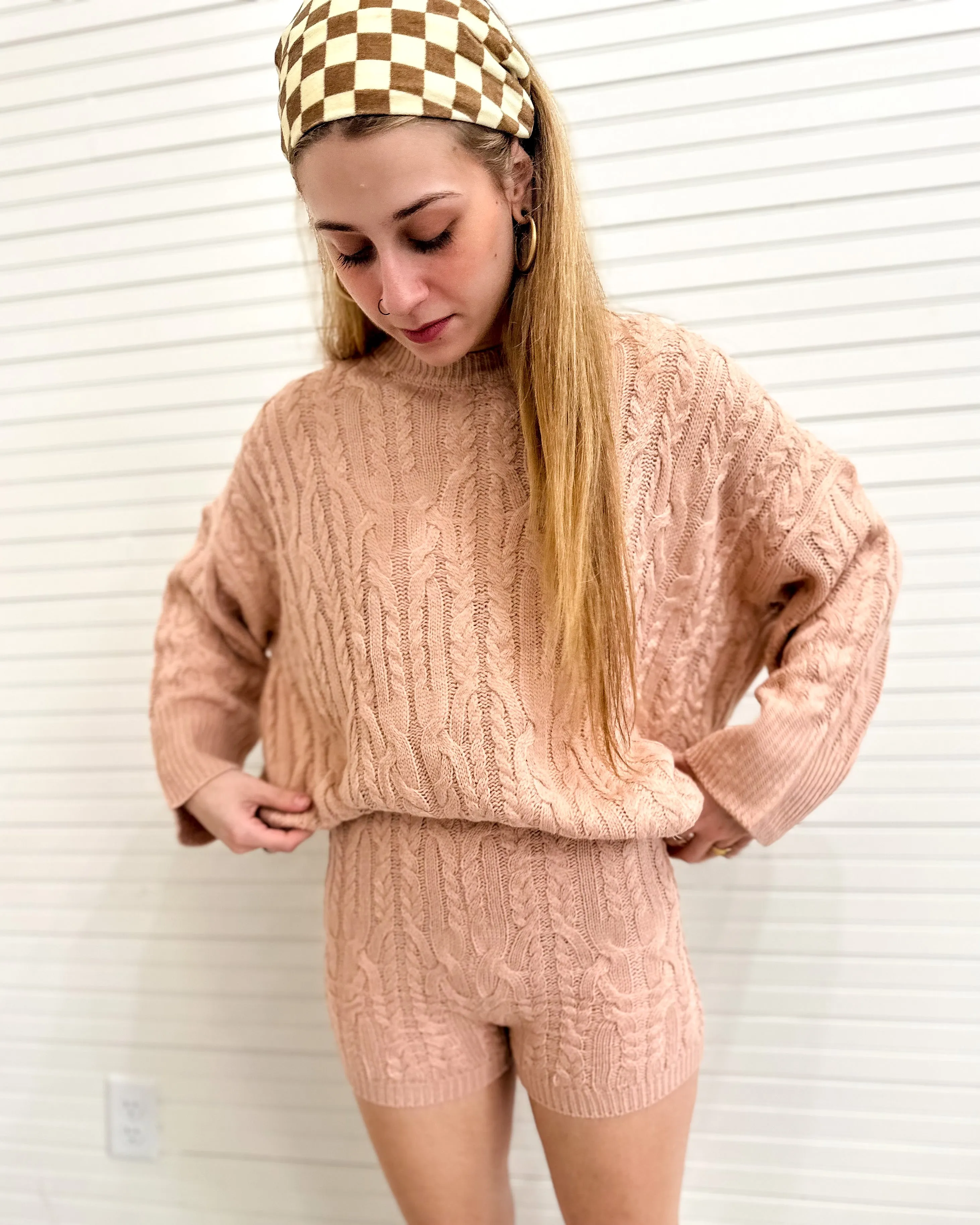 Cableknit Shorts