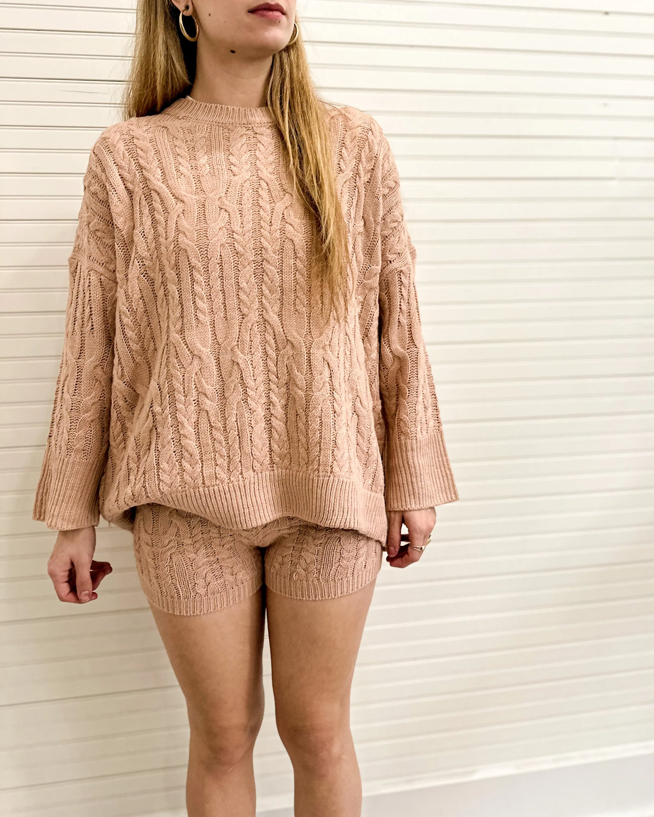 Cableknit Shorts