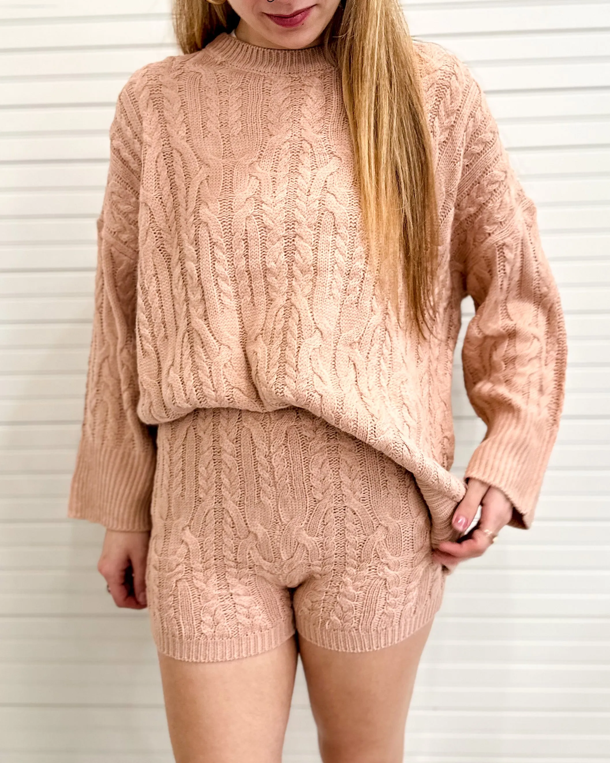 Cableknit Shorts