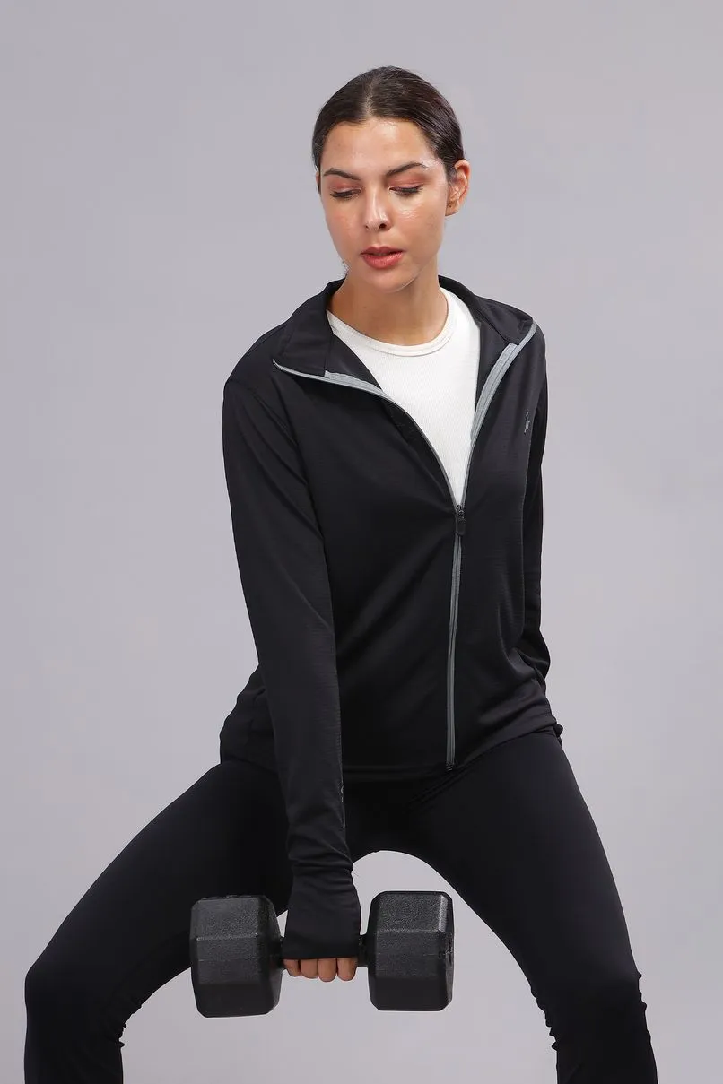 Jet Black - Women's Sunblock Jacket