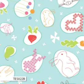 *PRE CUT*  Ella Blue - Bunny Trail BLUE - 1 METRE