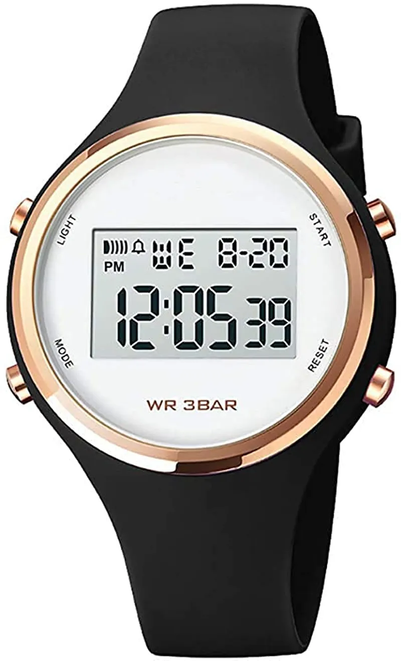 Women's Waterproof Sport Watch with Alarm Clock and LED Backlight