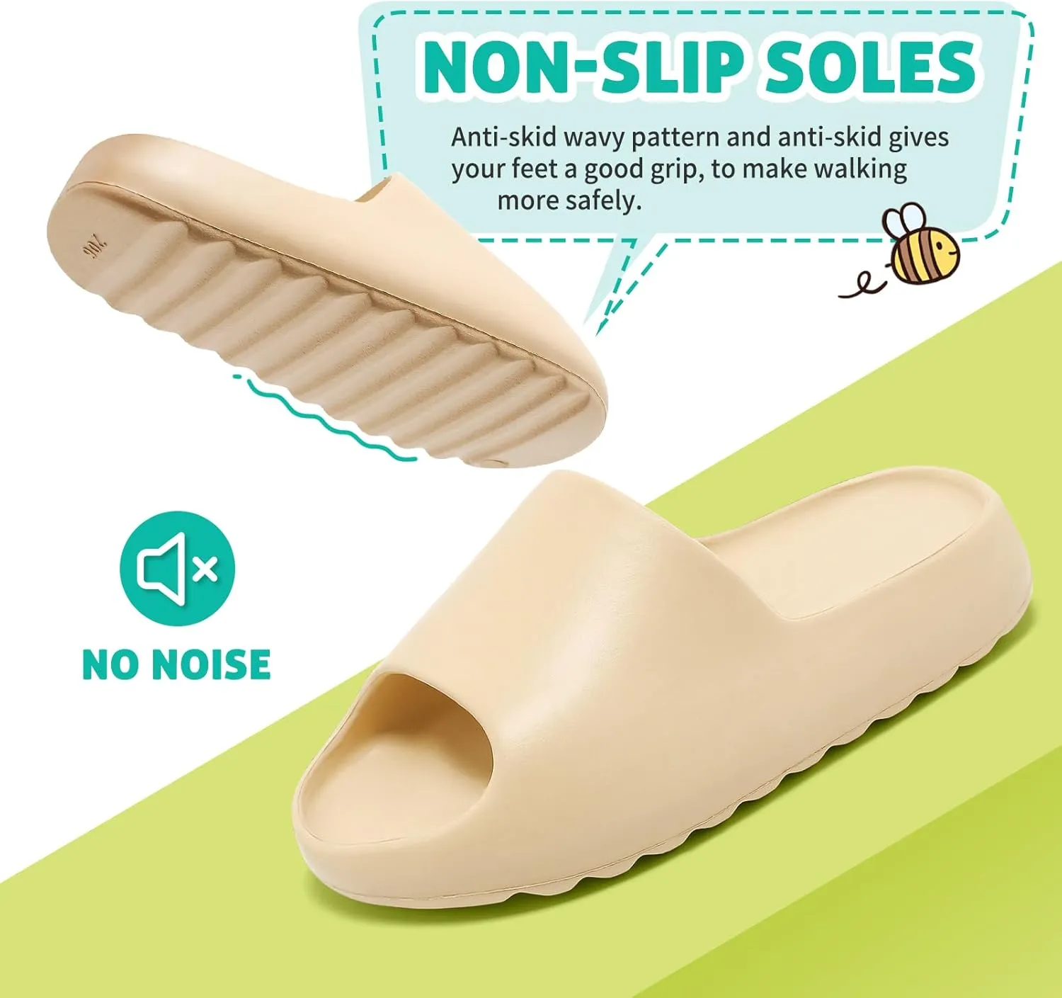 XTJSCBDSH Kids Cloud Slides Boys Girls Pillow Slippers ?C Slip-On Slide Sandals, Summer Beach Pool Shoes, Indoor and Outdoor
